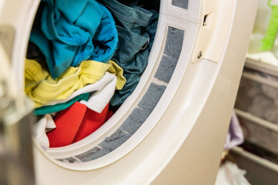 Colorful Clothing in Dryer