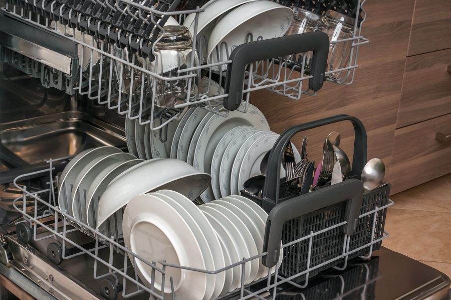 Loaded Dishwasher